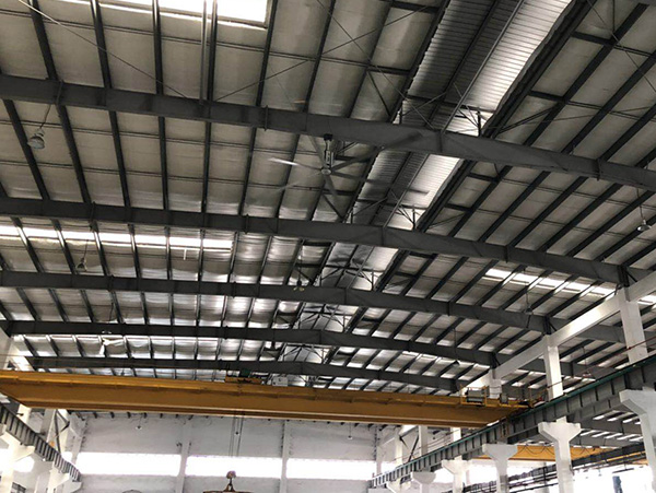 五金車間工業(yè)大風扇安裝工程-通風降溫首選